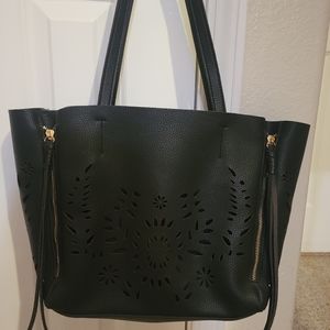 SOLD Boho Leather Laser Cut Purse NWOT